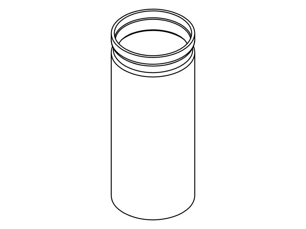 Glass sample tube