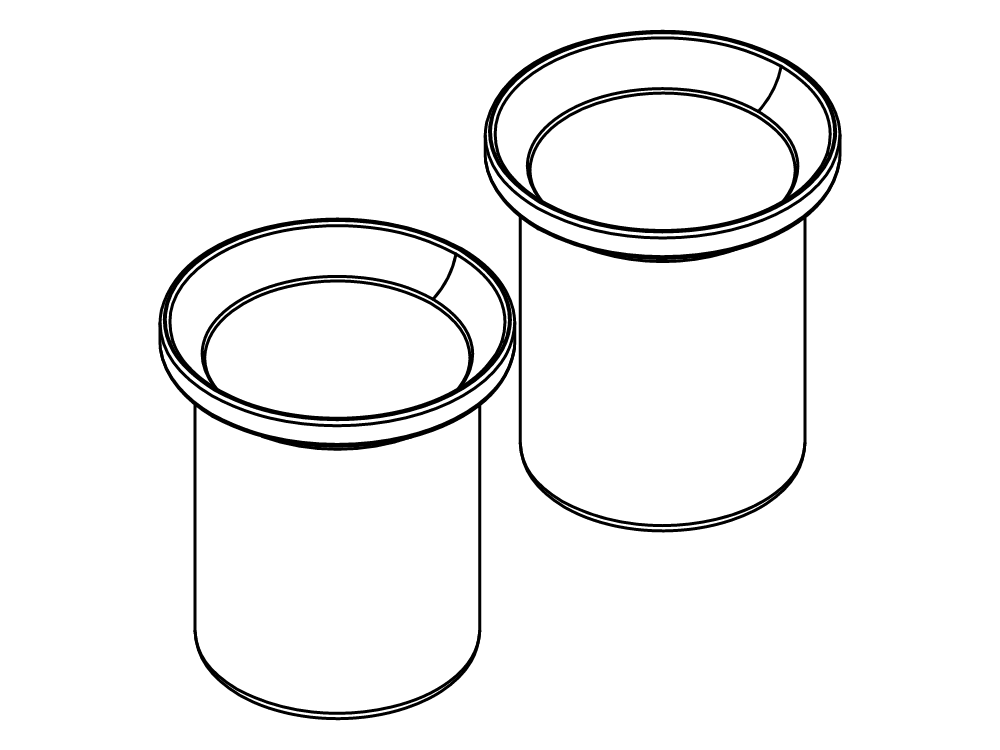 Extraction beakers, standard