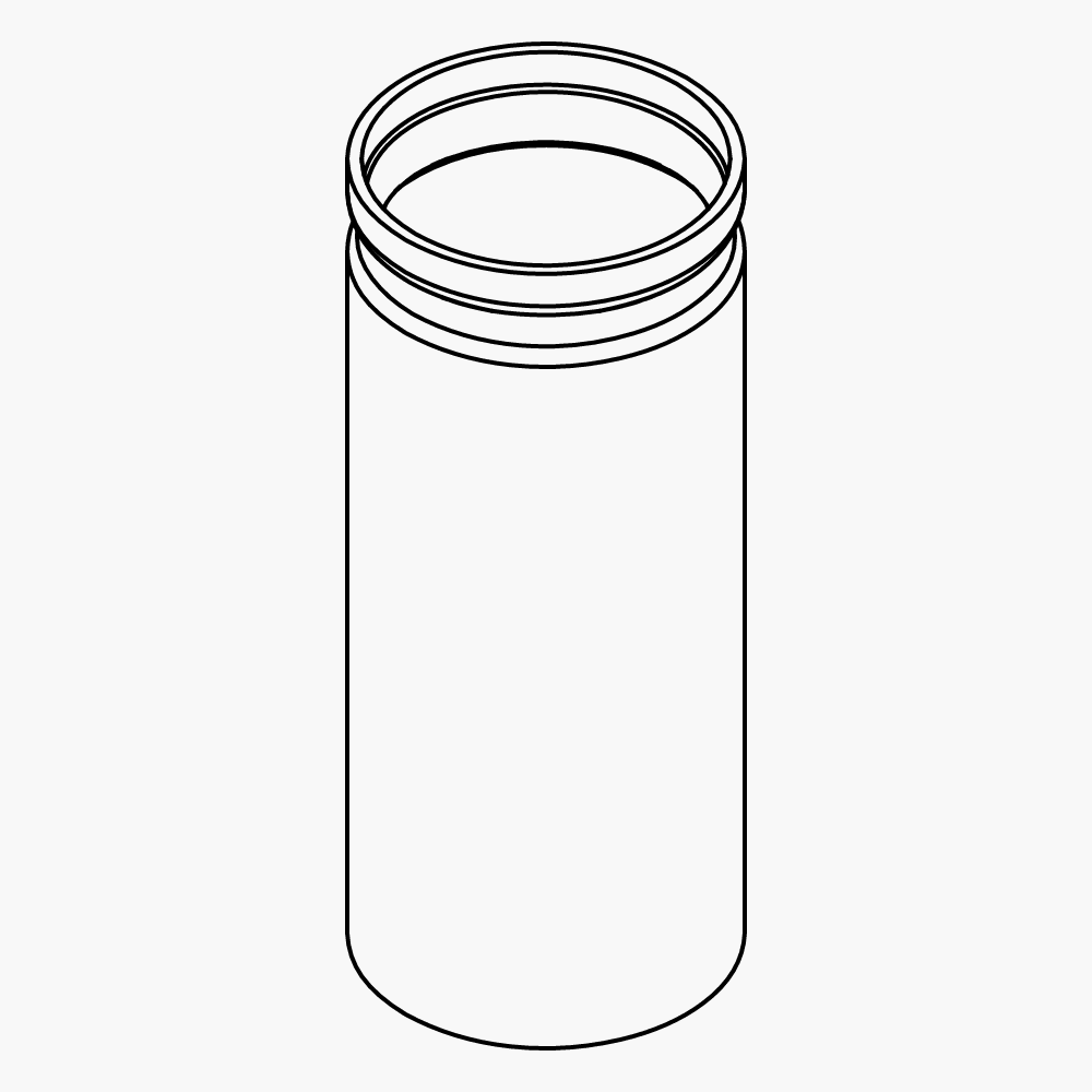 Tubo de muestras de vidrio