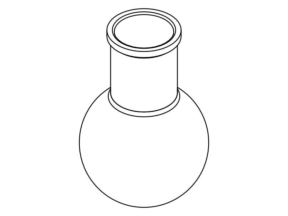 Evaporating flask 6 liter