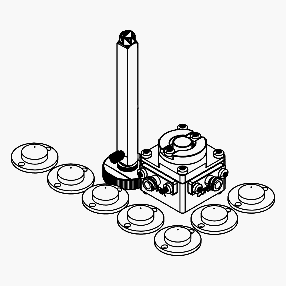 Комплект форсунок с вибрацией потока