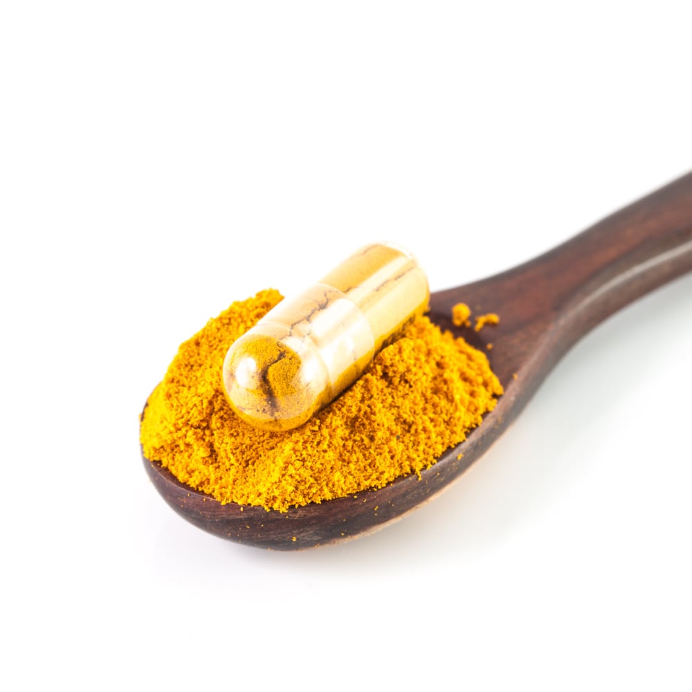 Curcumin sub-micrometer particles by nano spray drying