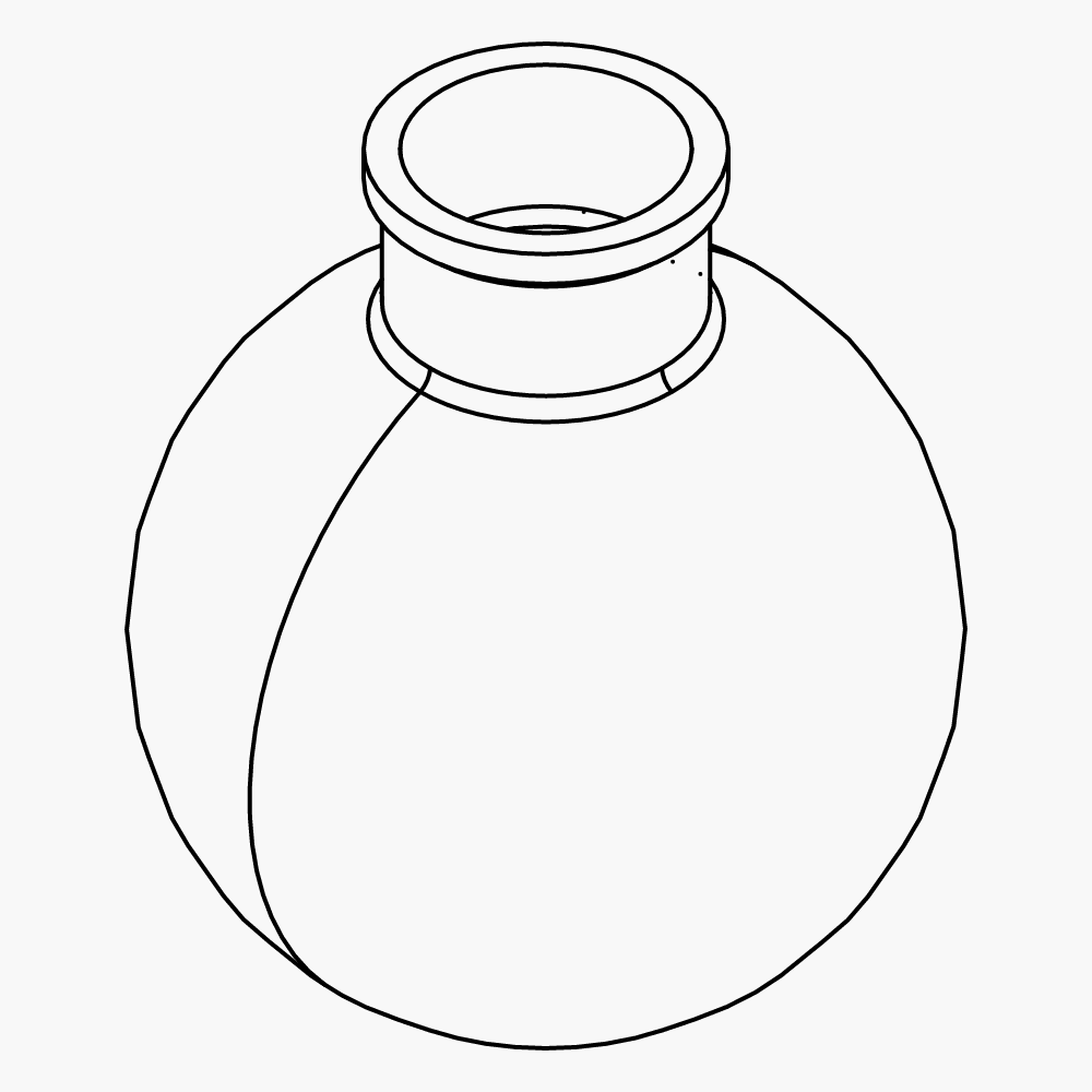 Evaporating flask 20 L