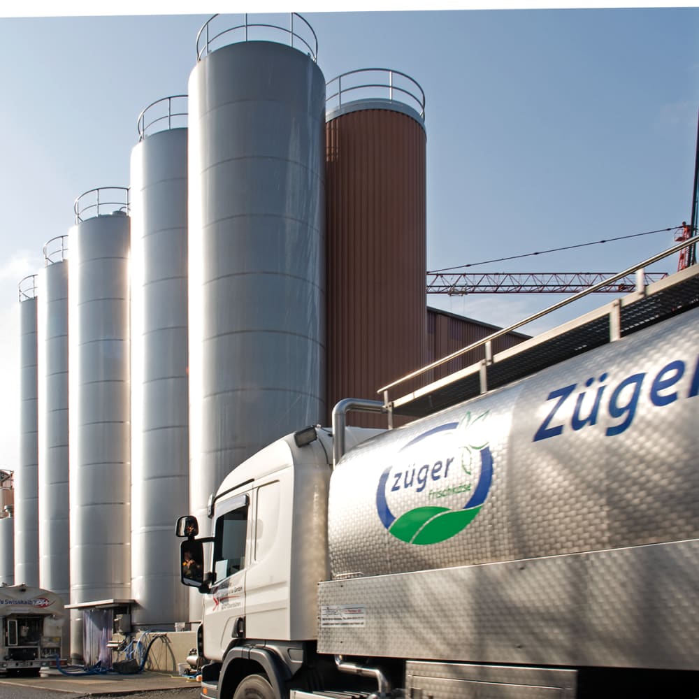 Monitoring raw milk reception at the dairy plant using BUCHI NIR-Online® Process Analyzer