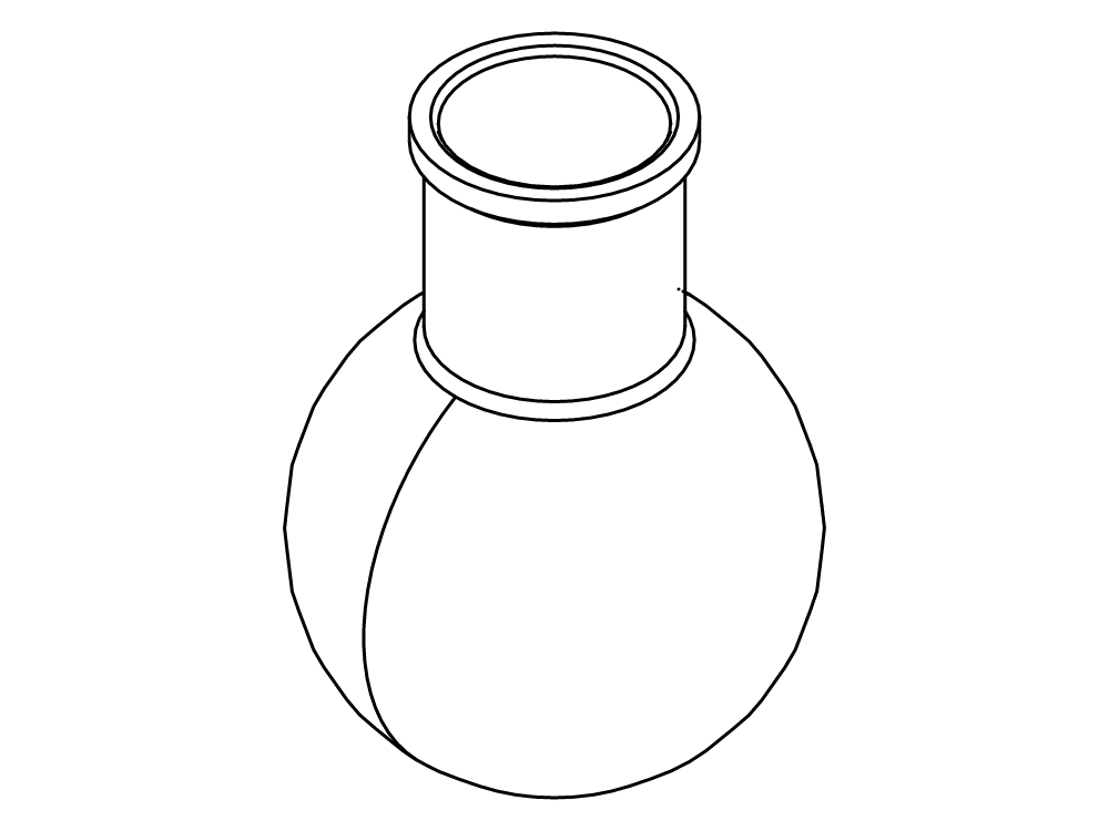 Evaporating flask 10 liter