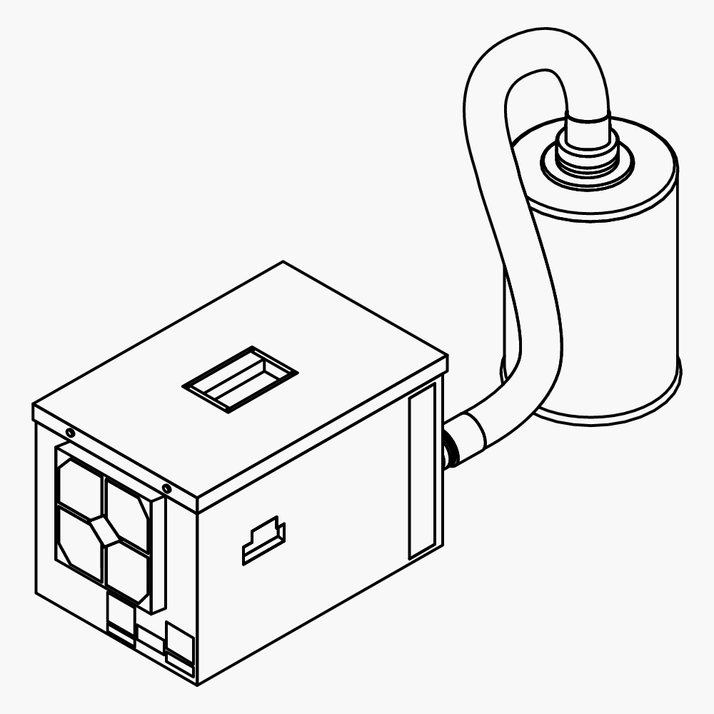 Aspirator mit Einlassfilter